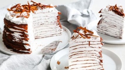 Рецепт дня: блинный шоколадный торт