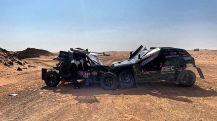 Аварія Сергія Карякіна на ралі "Дакар-2022"
