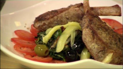 Телячьи антрекоты с капрезе