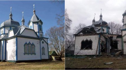 Церковь простояла 160 лет до прихода российских захватчиков