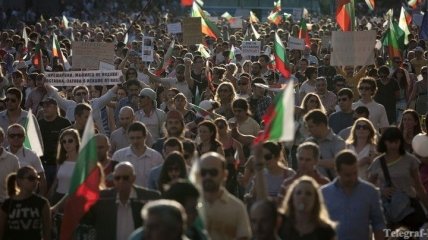 В Софии около 3 тысяч человек вышли на антиправительственный митинг
