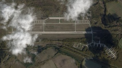 Супутниковий знімок аеродрому "Шайківка"