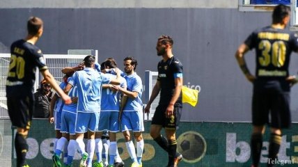 Футболисты "Лацио" повторили рекорд "Ювентуса", забив 5 голов к 26-й минуте