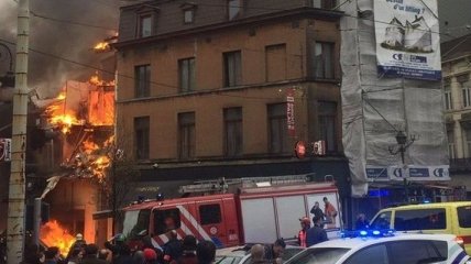В Брюсселе из-за взрыва газа обрушилось два дома, есть пострадавшие