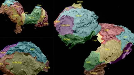 Rosetta обнаружила на комете Чурюмова-Герасименко высокие горы
