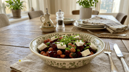 Салат із буряка та нуту
