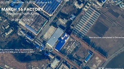 Спутник показал новое строительство на военном заводе в КНДР