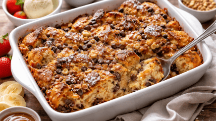 Пудинг із черствої паски