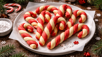 Печенье-спиральки: яркий десерт для новогодней вечеринки (видео)