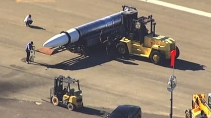 В США случайно засняли сверхсекретную ракету (Видео)