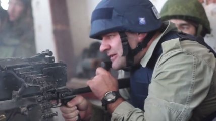 Михаил Пореченков стрелял по украинским военным (Видео)