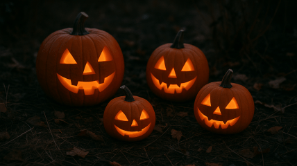 Открытки и картинки для поздравления с Хэллоуином 2025