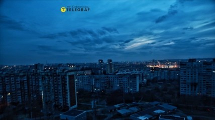 Обесточенный Харьков после обстрелов
