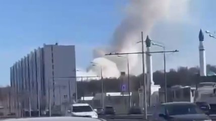 Дым от пожара в Казани виден за несколько сотен метров