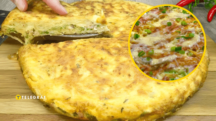 Картофельная запеканка с сырной начинкой