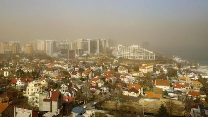 Песчаная буря накрыла Одессу