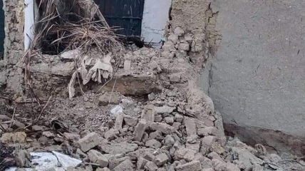 Землетрясение разрушило часть домов в Харнае.