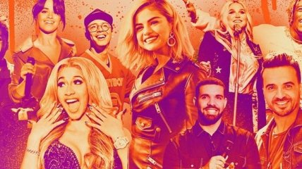Billboard составил рейтинг 100 лучших песен 2017 года (Видео)
