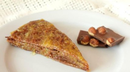 Блинный торт с шоколадом и апельсиновым джемом