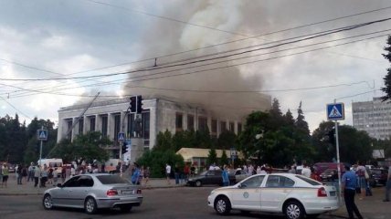 Пожар в Черкасском драмтеатре потушили