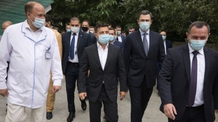 Президент посетил больницу в Борисполе