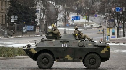 Бойцы ВСУ в Киеве в первые дни полномасштабного вторжения