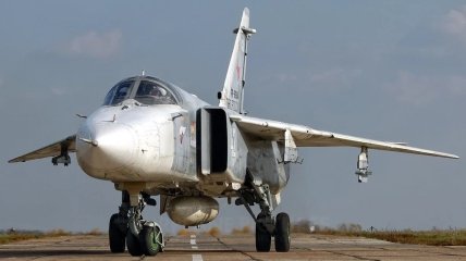 Один з Су-24 росіян згорів