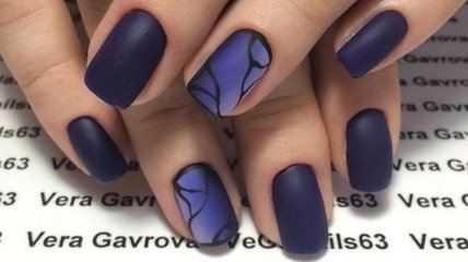 Маникюр 2017: красивые ногти формы "мягкий квадрат" в осеннем стиле (Фото) 