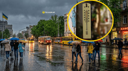 Осадки с грозами в мае