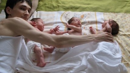 Рождение тройняшек: как папа готовился к встрече с дочками