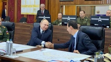 Путин в Сирии встретился с Асадом