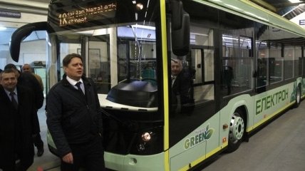 Во Львове представили первый украинский электробус