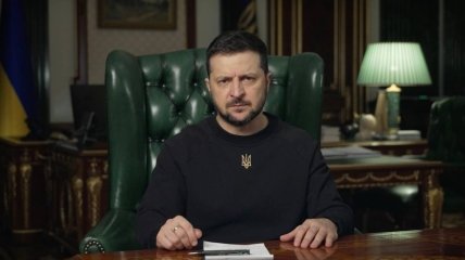 Владимир Зеленский во время видеообращения