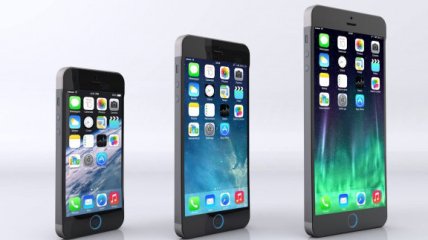 Концепт iPhone 6 c дисплеями 4, 4,7 и 5,5 дюймов 
