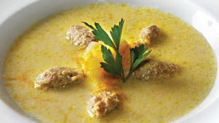 Сырный суп с фрикадельками