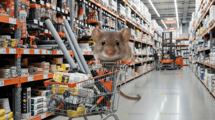 Мышь могла "скупиться" перед приходом на кассу