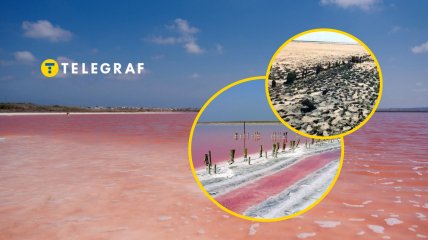 Як зараз виглядає Рожеве озеро на Арабатській стрілці