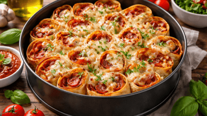 Пирог из тортильи в духовке