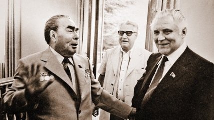 Володимир Щербицький і Леонід Брежнєв, початок 1980-х років