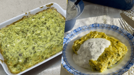 Запеканка из кабачков и сыра