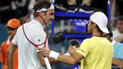 Федерер вышел в третий раунд турнира в Майами