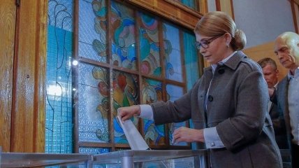 Выборы 2019: Тимошенко уже отдала свой голос на Подоле