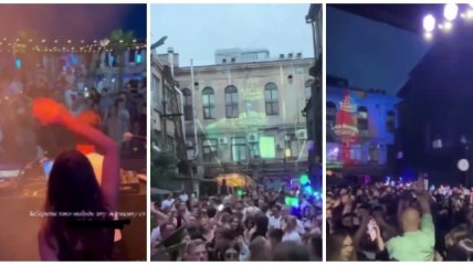 В Одессе люди развлекаются на вечеринках