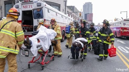 В центре Нью-Йорка горела многоэтажка, много пострадавших