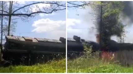 На Брянщині потяг зійшов із рейок через підрив