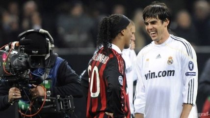 Кака: Надеюсь, Роналдиньо продолжит улыбаться, веселиться и играть в футбол