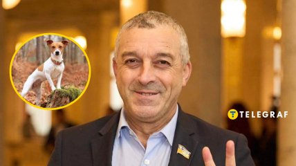 Георгій Мазурашу та джек-рассел