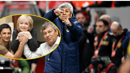 Мирча Луческу с семьей