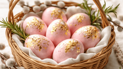 Розовые яйца