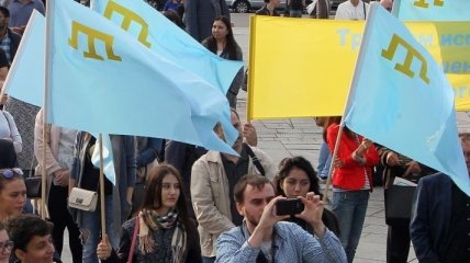 В центре Киева прошел митинг в поддержку Чийгоза